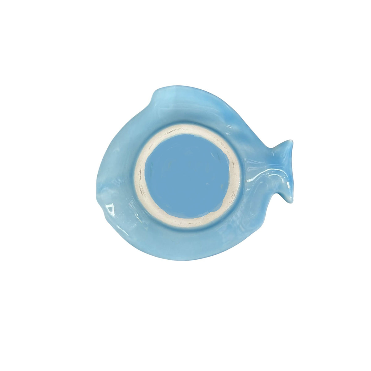 Handmade Ceramic Flounder Fish Shape Curved Tray
