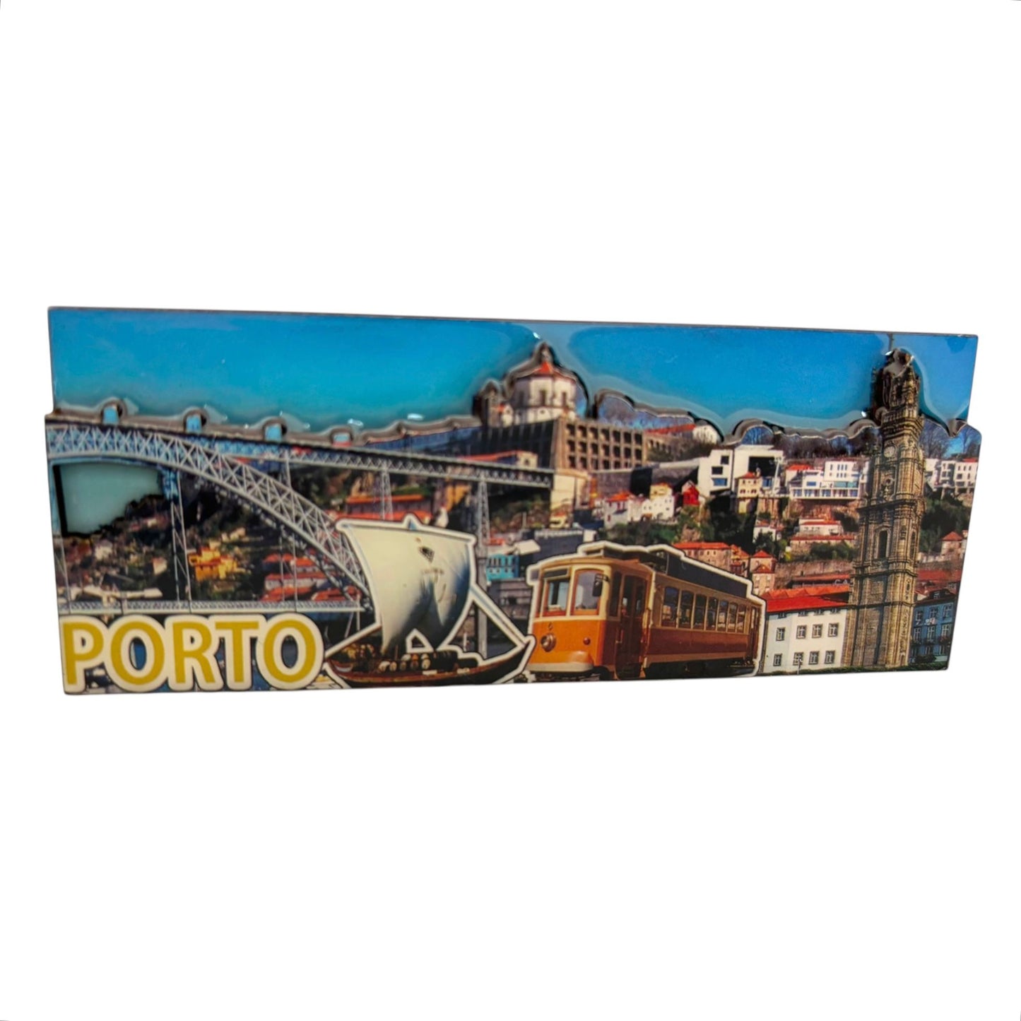 Portugal Acrylic 3D Fridge Magnet with Portugese Azul Symbols - Kitchen House Decoration - Beautiful Souvenir from Portugal