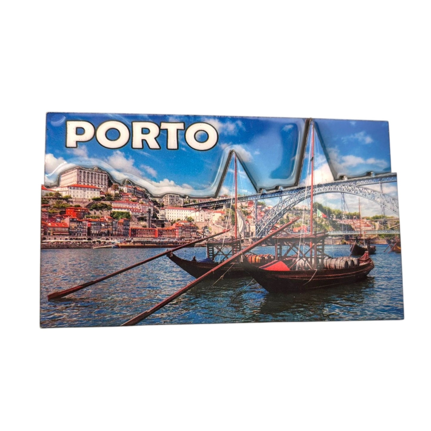 Portugal Acrylic 3D Fridge Magnet with Portugese Azul Symbols - Kitchen House Decoration - Beautiful Souvenir from Portugal