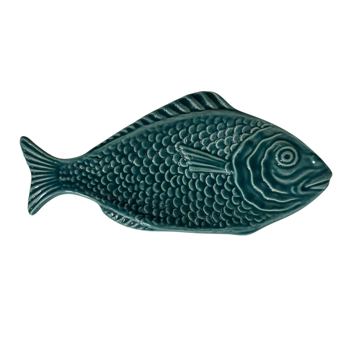 Handmade Ceramic Small Sardine Fish Curved Tray