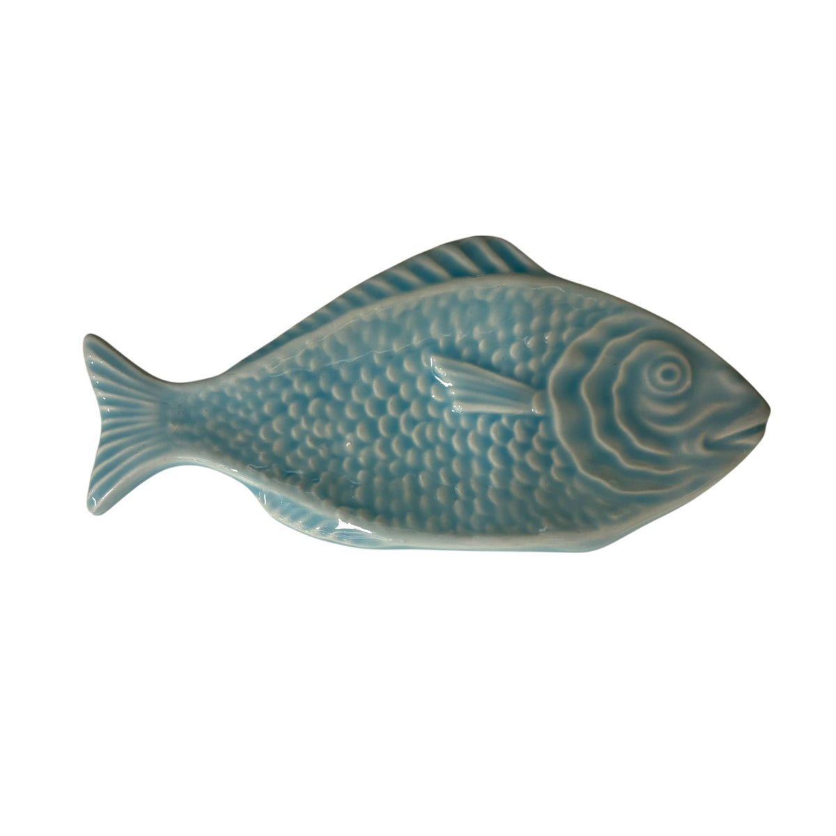 Handmade Ceramic Small Sardine Fish Curved Tray
