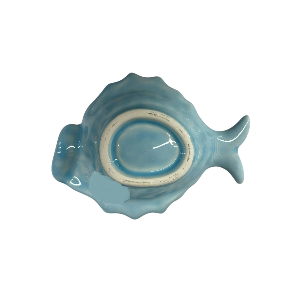 Handmade Ceramic Small Sole Fish Deep Curved Tray