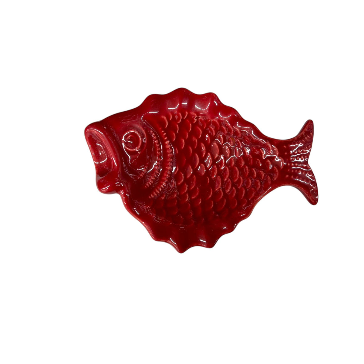 Handmade Ceramic Small Sole Fish Deep Curved Tray