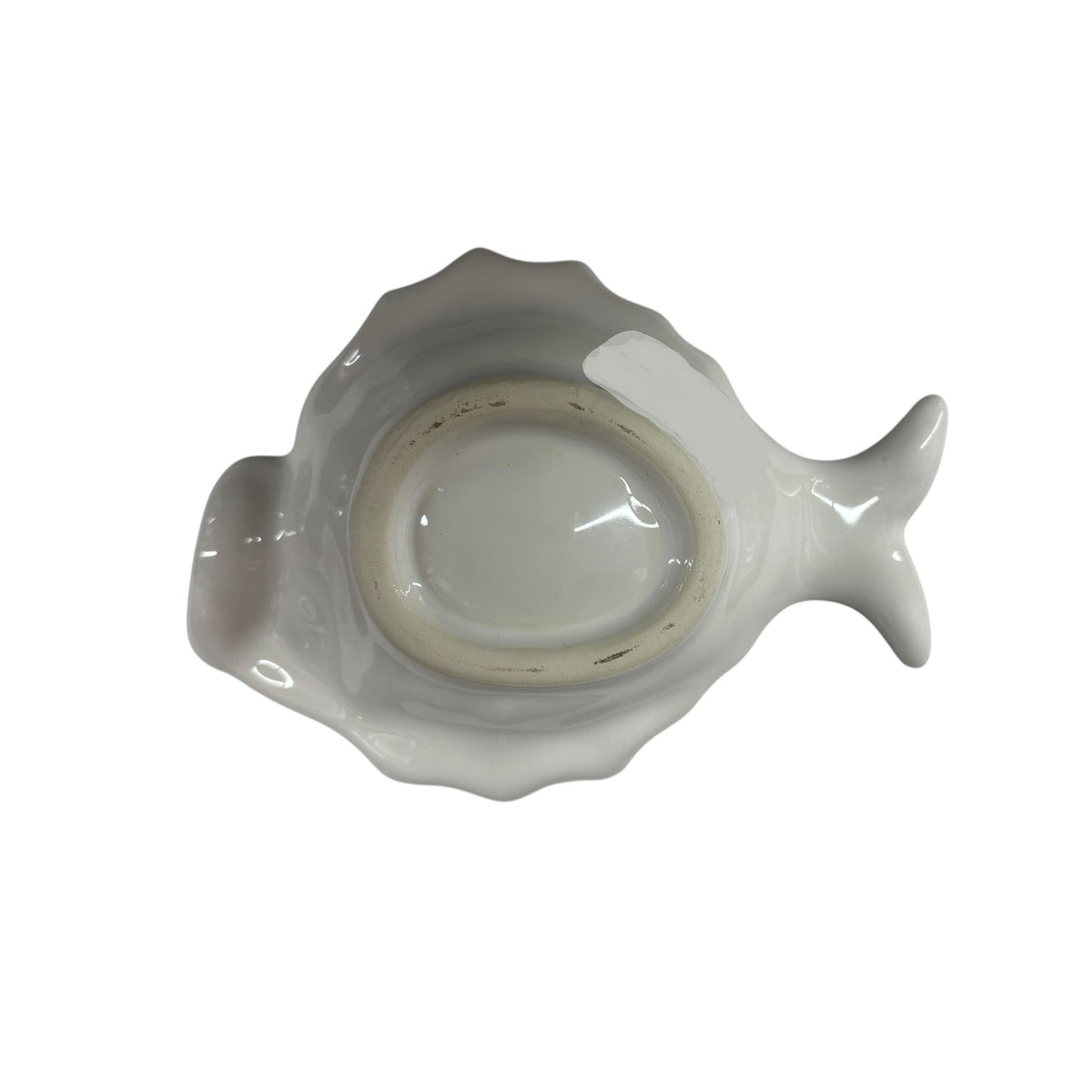 Handmade Ceramic Small Sole Fish Deep Curved Tray
