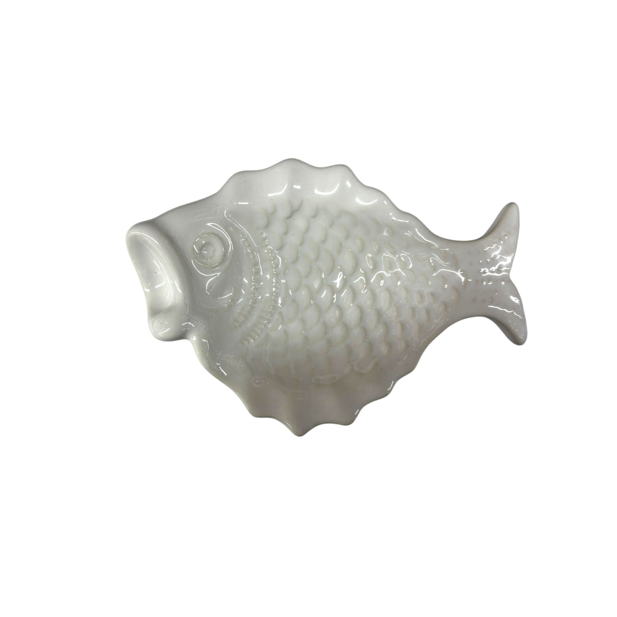 Handmade Ceramic Small Sole Fish Deep Curved Tray