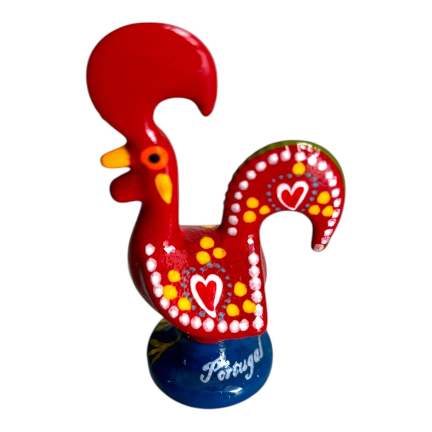Portugal Galo De Barcelos, Portuguese Folk Art Hand Painted Rooster  - Symbol of Good Luck & Prosperity - Souvenir Made In Portugal