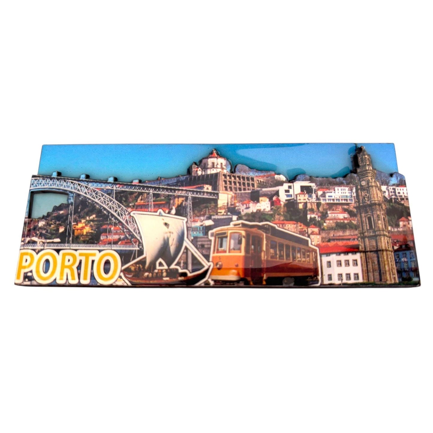 Portugal Acrylic 3D Fridge Magnet with Portugese Azul Symbols - Kitchen House Decoration - Beautiful Souvenir from Portugal