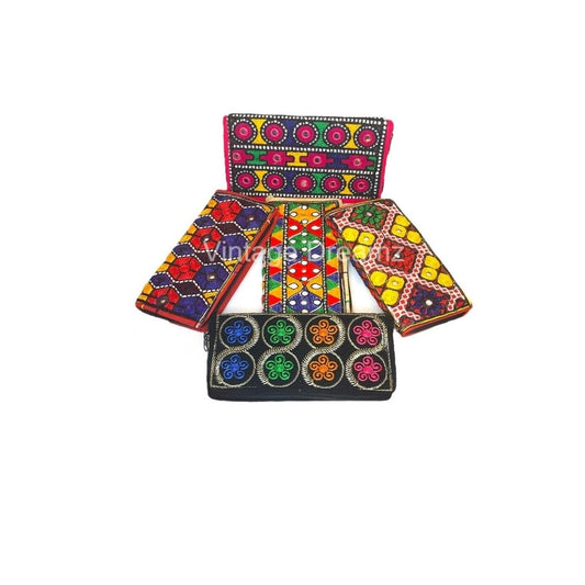 Embroidered Sling Versatile Clutch Bags for Women & Girls, Mobile Purse Wallet