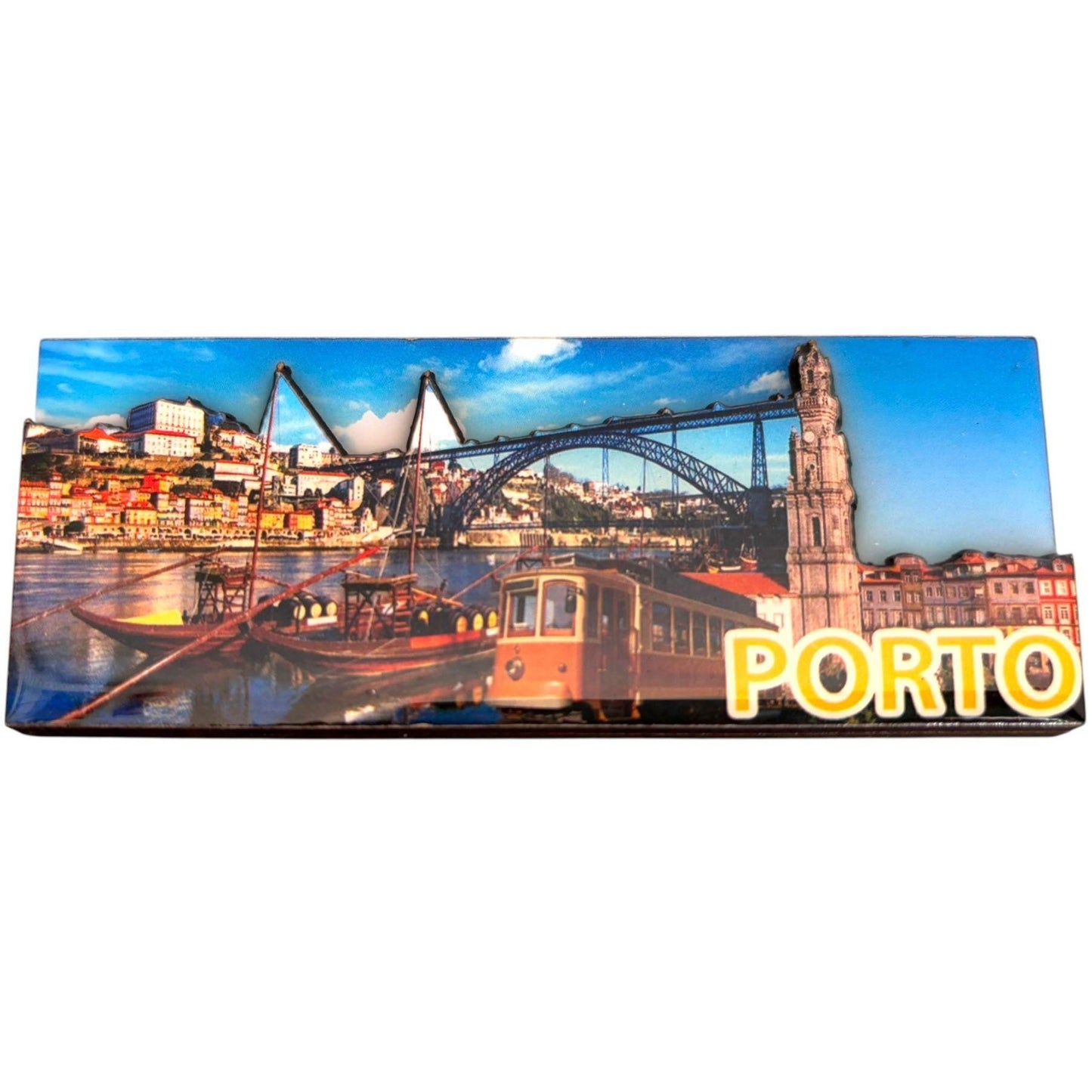Portugal Acrylic 3D Fridge Magnet with Portugese Azul Symbols - Kitchen House Decoration - Beautiful Souvenir from Portugal