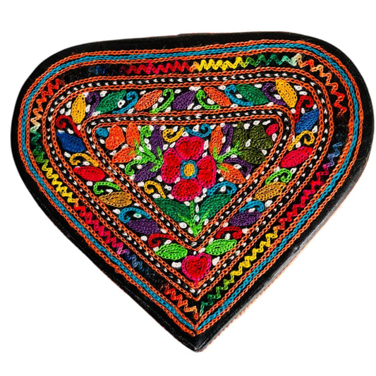 Authentic Balochi Sindhi Handmade Embroidered Leather Jewellery Box, Photo Frame, Tissue Box Beautiful Souvenir from Pakistan