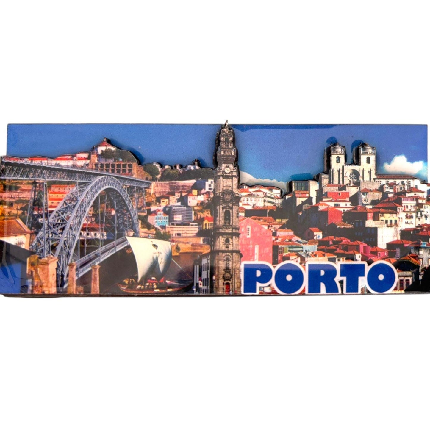 Portugal Acrylic 3D Fridge Magnet with Portugese Azul Symbols - Kitchen House Decoration - Beautiful Souvenir from Portugal