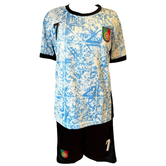 Portugal Soccer Jersey Set for Kids n Youth Unisex - Ideal for Training or Match All Occasions, CR7 Fans T-Shirt