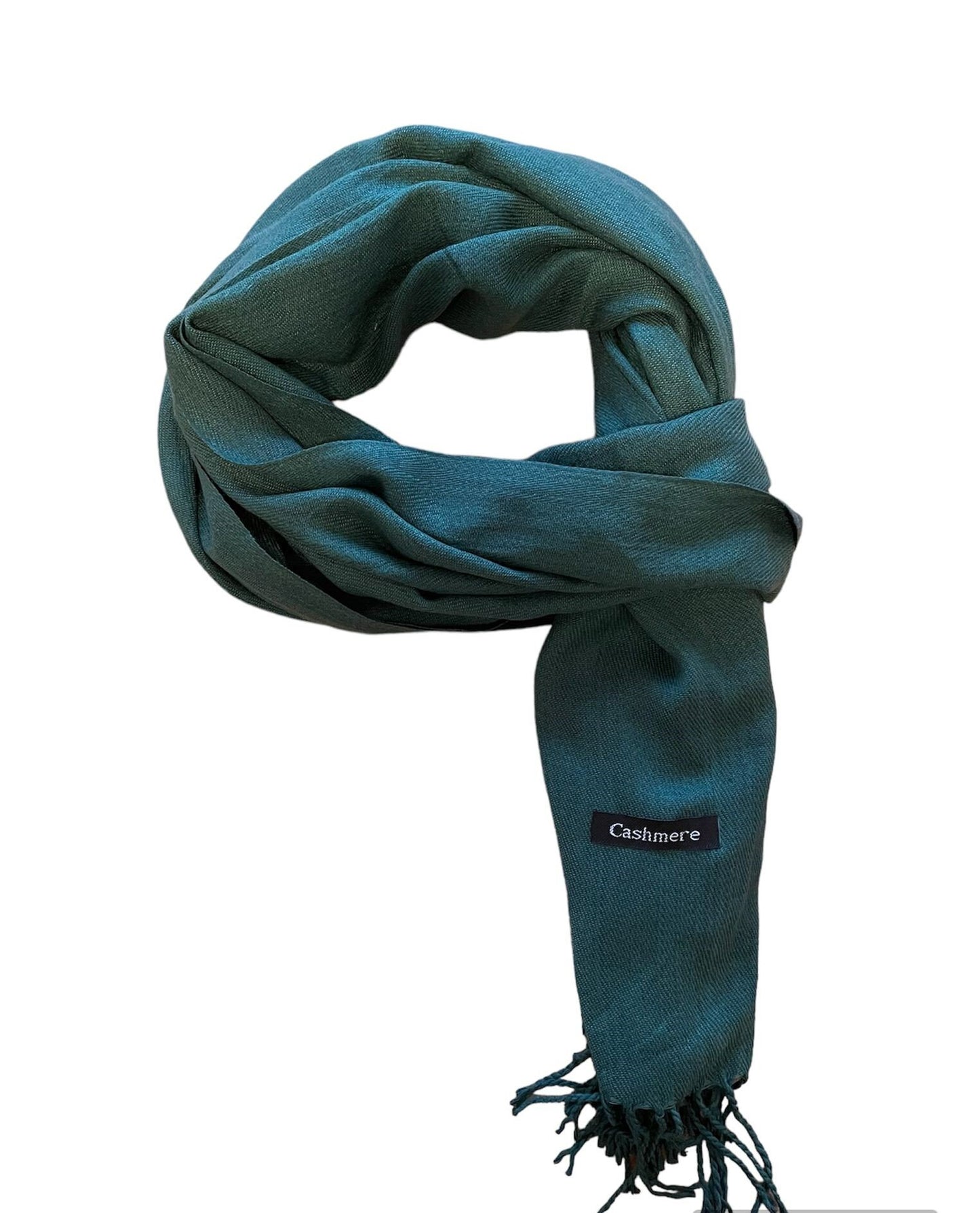 Cashmere Scarves and Shawls – Soft Scarves In Solid Plain Colors, Large Cashmere Scarf with Fringed Edges ( L 170 × W 68 cm)